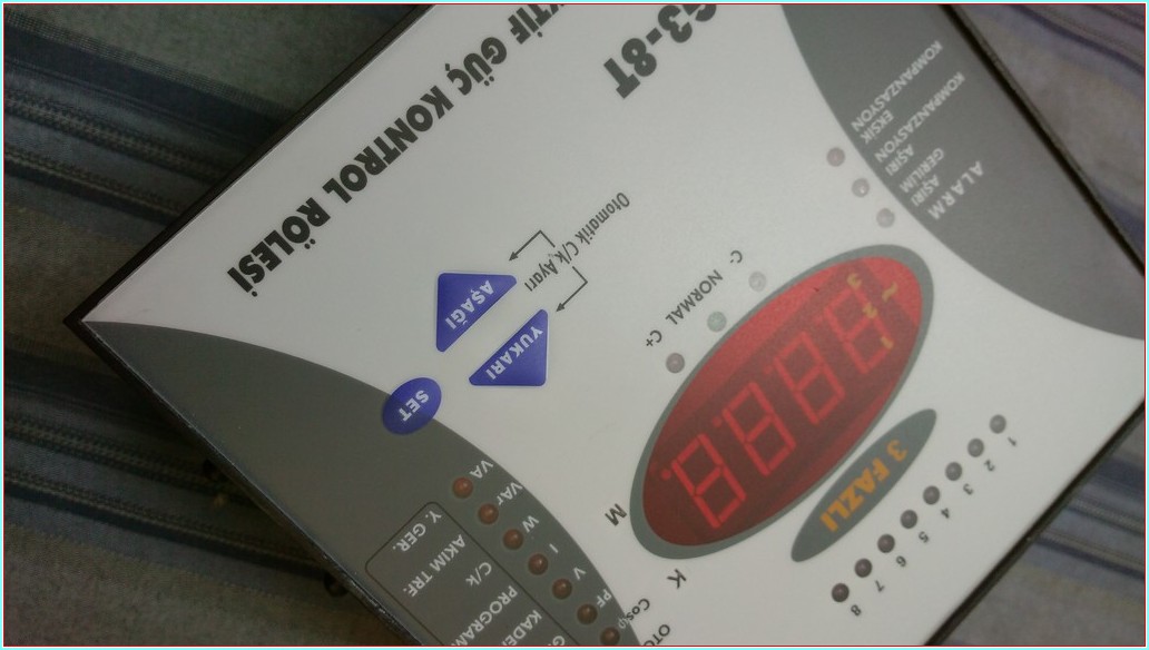 ENTES RG3-8T REAKTİF GÜÇ KONTROL RÖLESİ